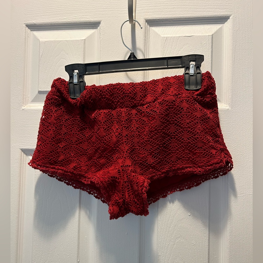 Wetseal crochet short shorts